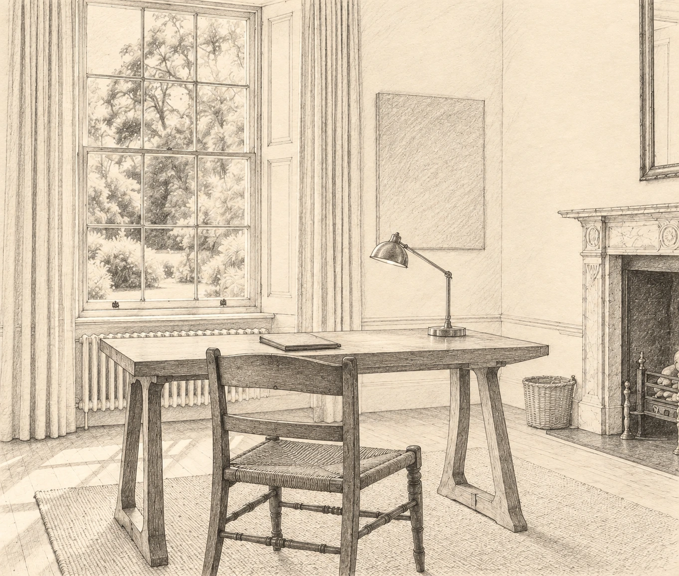 Architectural drawing of the adaptable room